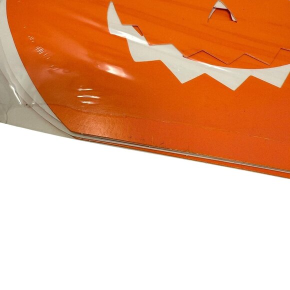 Vintage Hallmark Pumpkin Table Decoration Set Jack o lantern Orange Party - Picture 3 of 5